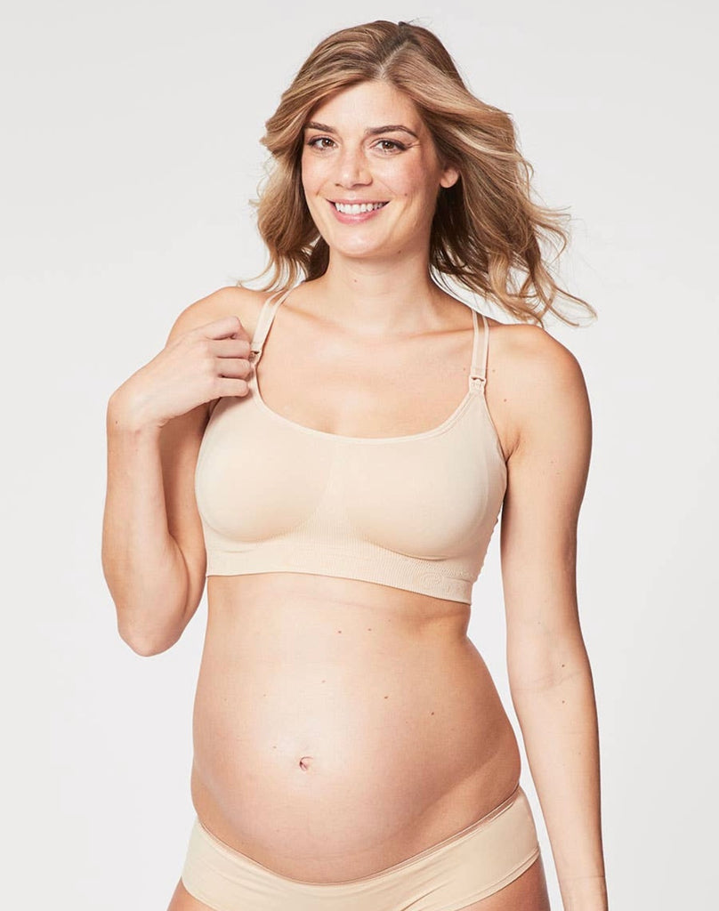 Hatch Collection, Breastfeeding Maternity Bra, Wireless, One Handed Clasp,  J Hook for Racerback