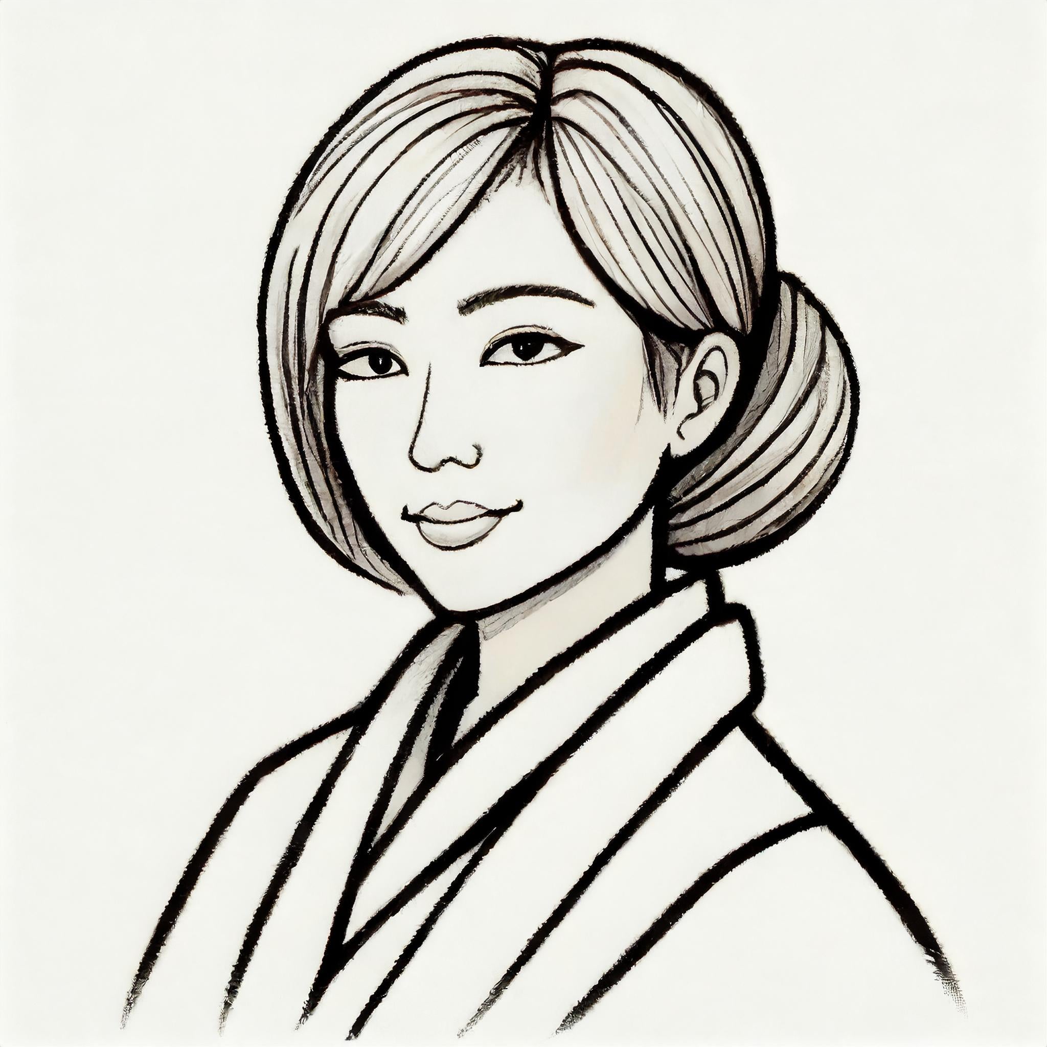 Firefly Create an abstract faceless avatar of a Beautiful woman in a Japanese style, drawn with only (1).jpg__PID:814c915e-2b08-4112-9077-e7058c0792df