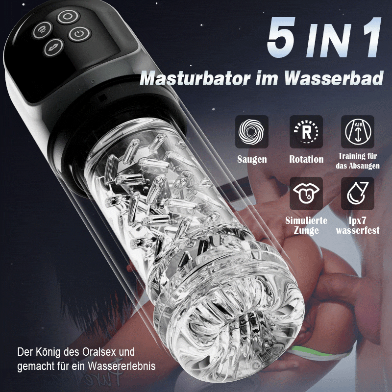 7 Suceur SPA double température Agrandisseur d'os 7 Massage rotatif à 360° Masturbateur - Image 3