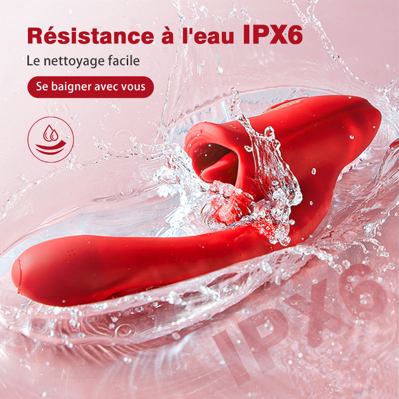 Bisou - Vibrateur G-Point-Slap avec fonction de léchage de la langue & langue vibrante - Image 10