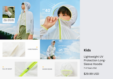 Keep Your Kids Safe in the Sun with UV Protection Hoodies – balabala