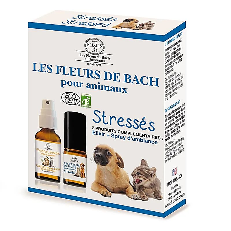 Se STRESSED PETS STARTSÆT - DR. BACH AROMATERAPI - - Elixirs & Co - StudioBuus hos StudioBuus.dk