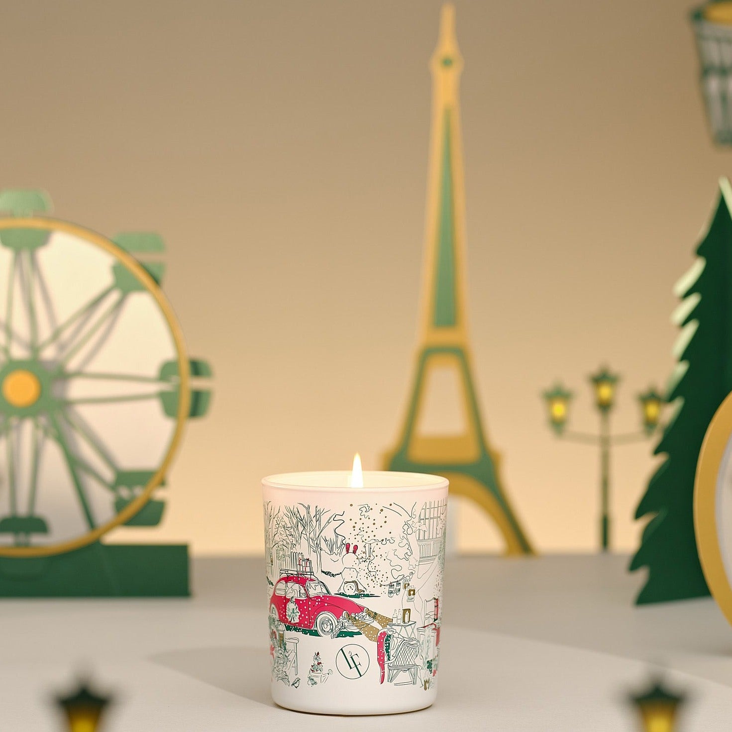 Billede af CHRISTMAS GARDEN - JARDINS DES LUMIERES - DUFTLYS - Scented Candle / Duftlys - Bougies la Francaise - BLF - StudioBuus