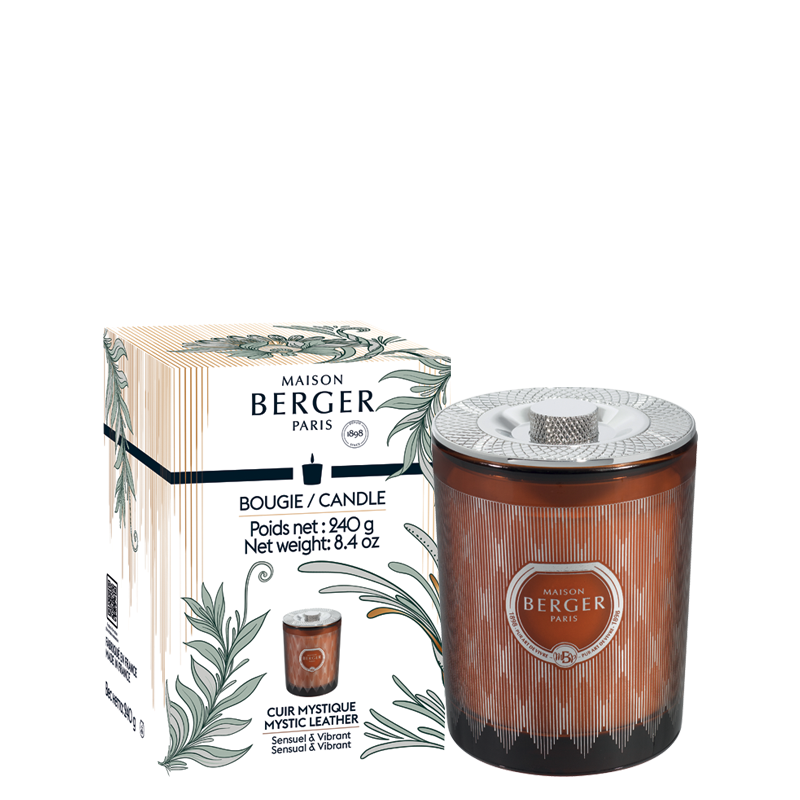 MYSTIC LEATHER - DUFTLYS - Scented Candle / Duftlys - Maison Berger - StudioBuus