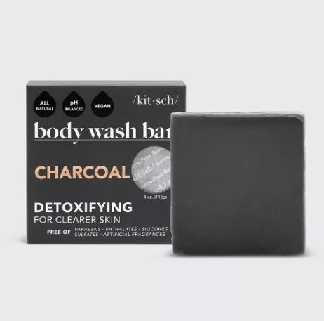 KITSCH BODY WASH BAR - CHARCOAL DETOXIFYING - UDRENSENDE - Shampoo Bar - Kitsch - StudioBuus