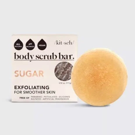 Billede af SÆBE & BODY SCRUB MED WHITE TEA - EXFOLIATING SUGAR - PEELING BAR - Body scrub - Kitsch - StudioBuus