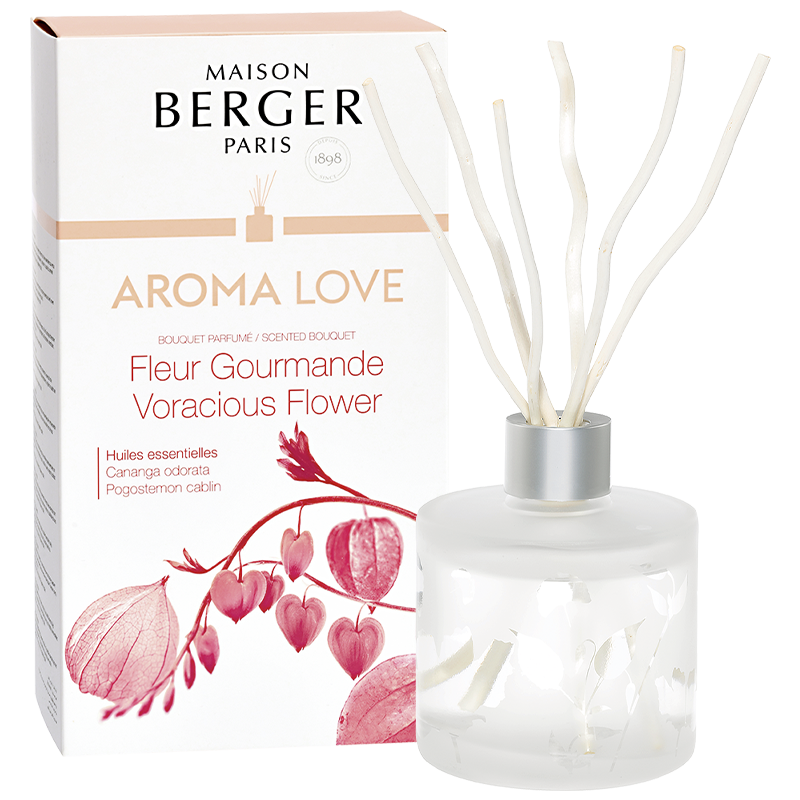 Billede af AROMA LOVE - FLAKON MED DUFTPINDE - SCENTED BOUQUET - Scented Bouquet / Flakon m. Duftpinde - Maison Berger - StudioBuus