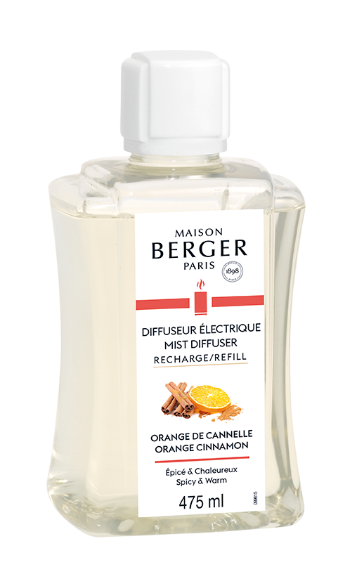 Se ORANGE CINNAMON - AROMA DIFFUSER REFILL - Elektronisk Mist Diffuser Refill - Maison Berger - StudioBuus hos StudioBuus.dk