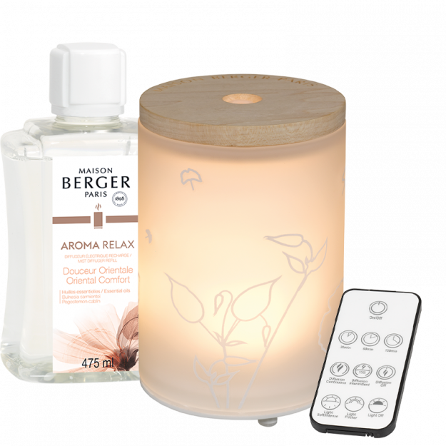 Billede af AROMA & MIST DIFFUSER - STARTSÆT MED AROMA RELAX - Elektronisk Mist diffuser - Maison Berger - StudioBuus