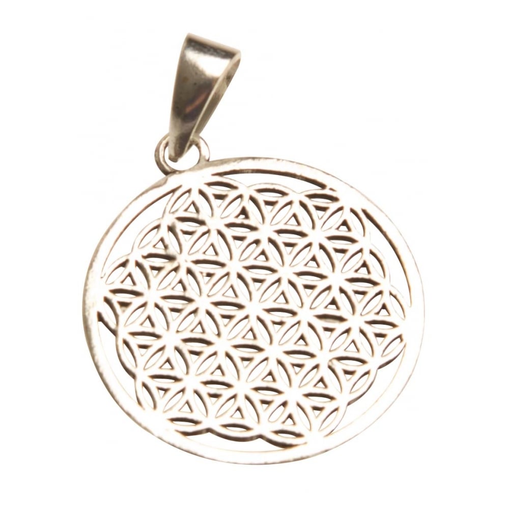 Billede af VEDHÆNG FLOWER OF LIFE - SØLV FINISH - halskæde - Studio Buus - StudioBuus