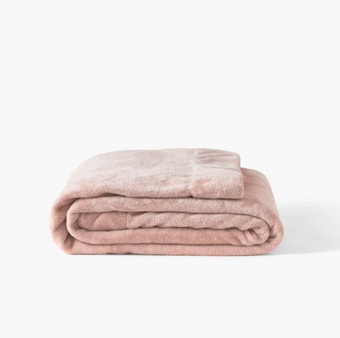 light pink blanket folded