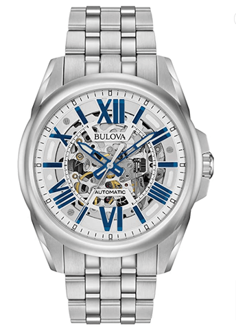 Bulova Men's Automatic Open Aperture skeleton Watch, 43mm