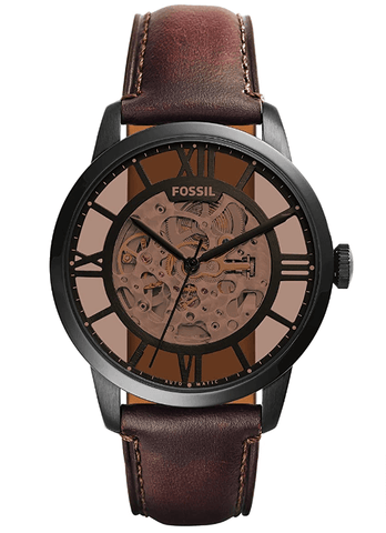 Fossil Men's Townsman Stainless Steel Mechanical Automatic Skeleton Watch