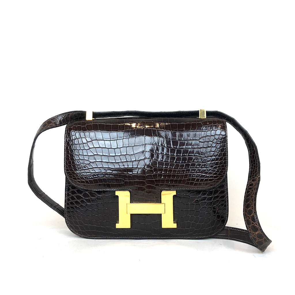 HERMES • Constance Croco • Brown 