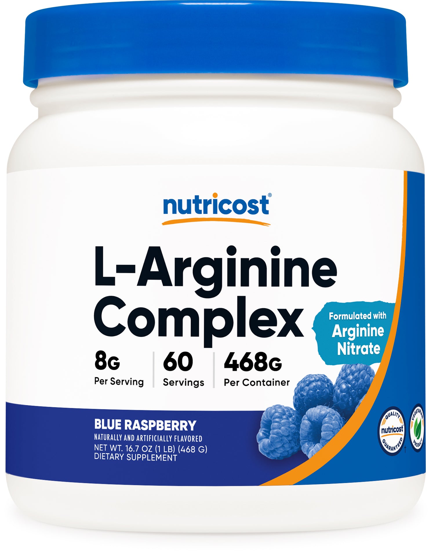 L-Arginine Complex Powder Blue Raspberry (60 Servings)