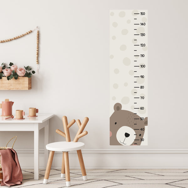 Peeking Bear Height Chart