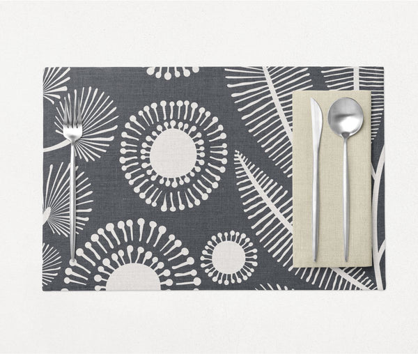 Dark Grey PVC Placemats