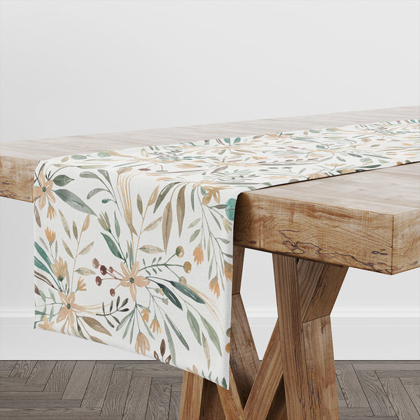 Wild Flowers PVC Table Runner