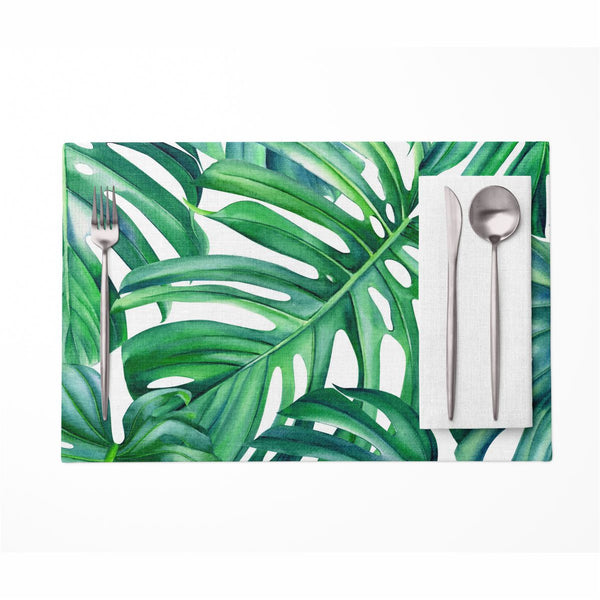 Monstera Leaves PVC Placemats
