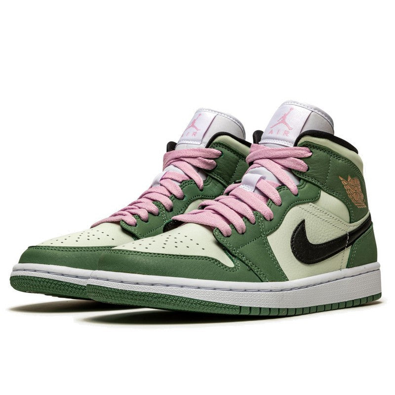 green leather jordans