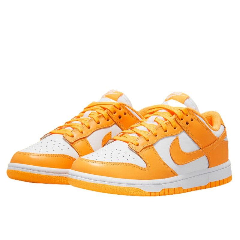 nike dunk low white orange blaze shock orange