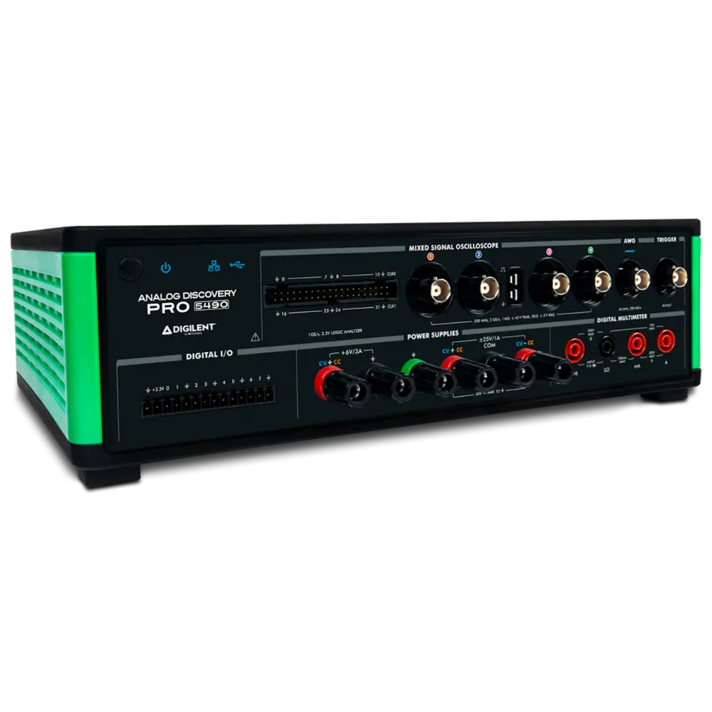Digilent Analog Discovery Pro ADP5490 (4 Input, 500MHz, 2GS/s) ADP5490 (Specs) w/ BNC Probes