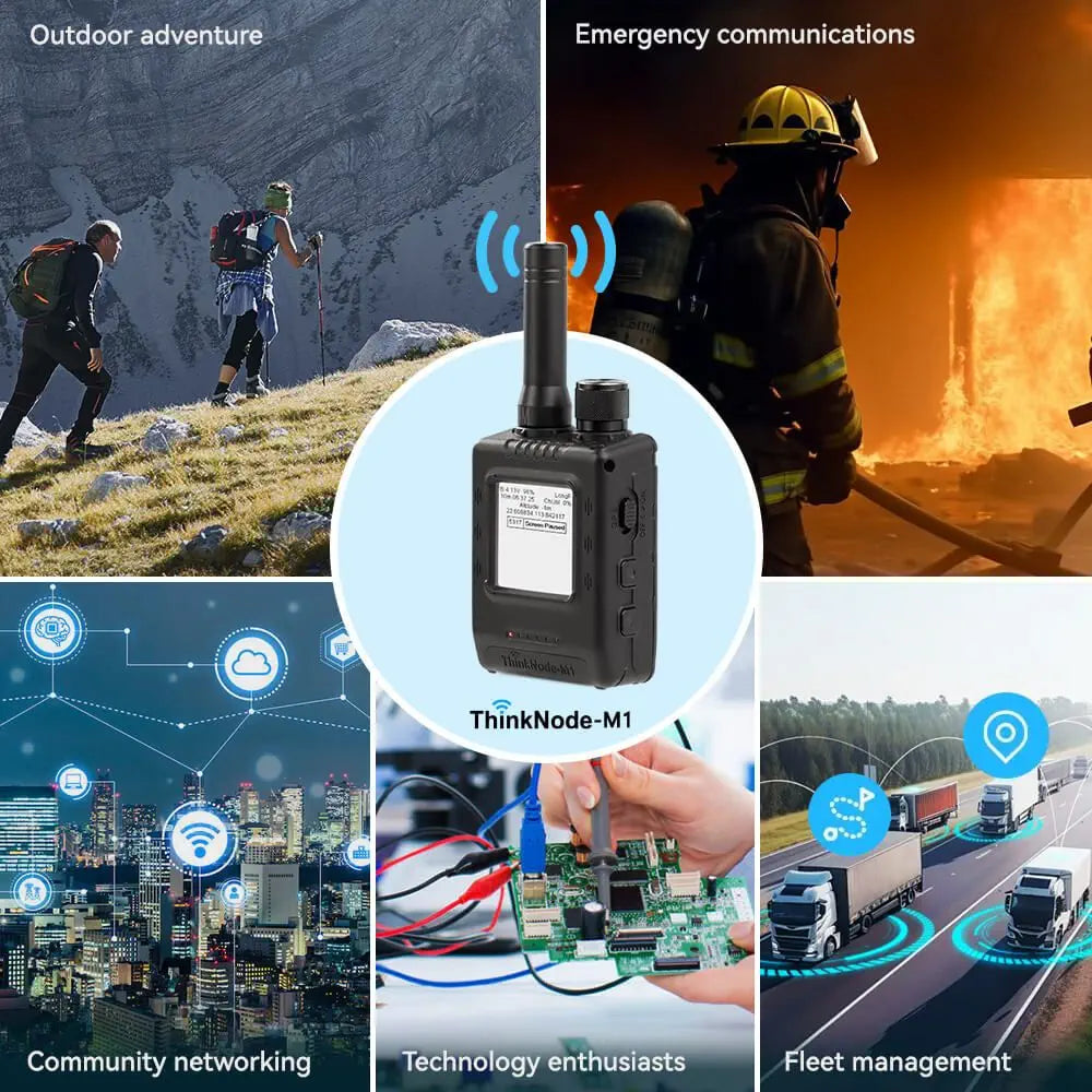 Elecrow ThinkNode M1 LoRa Meshtastic Transceiver 1.54" EPD Screen, GPS Function, nRF52840 w/ Case 915 MHz - Image 3
