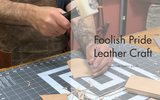 Small leather goods, such as wallets card, holders, and keychains, all stitched by hand from high-quality Italian cow hides from Foolish Pride Leather Craft