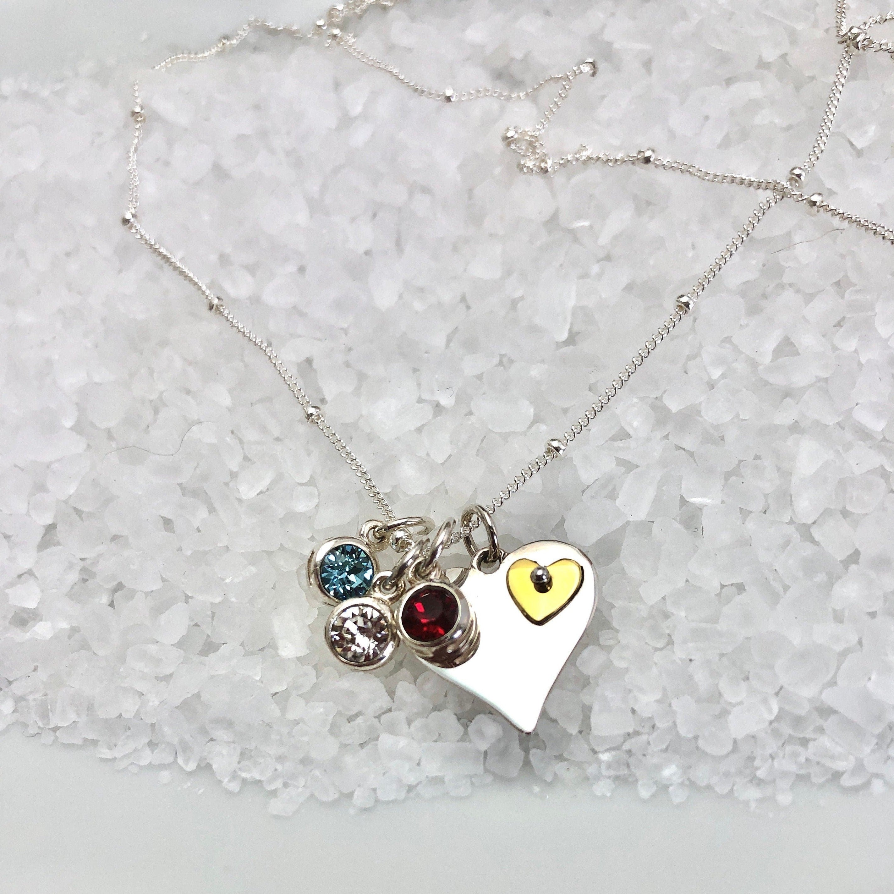 Nana Necklace with Birthstones - Gracefully Made