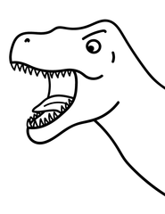 T-Rex Coloring Page