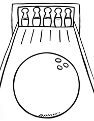 Bowling Ball Coloring Page