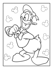 Donald Duck Coloring Page