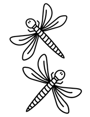 Dragonflies Coloring Page