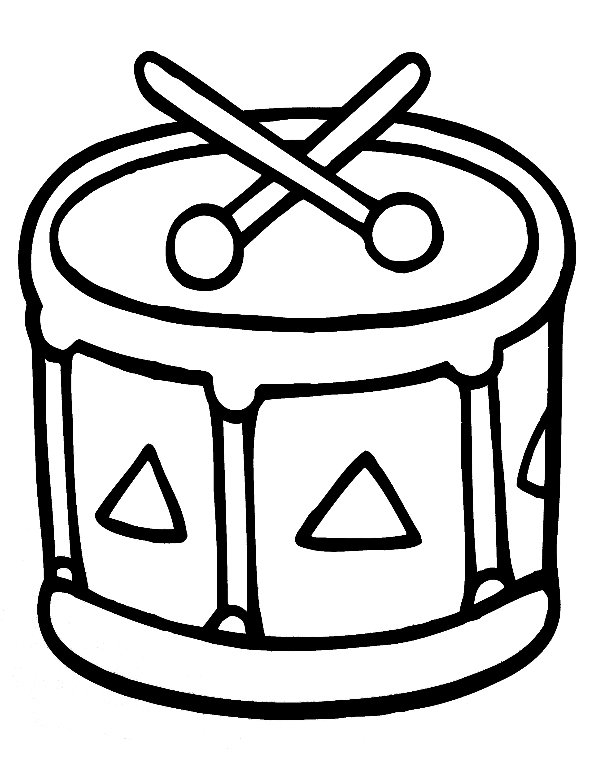 Drum Coloring Page