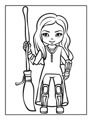 Ginny Weasley Coloring Page