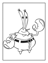 Mr. Krabs Coloring Page