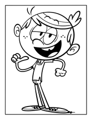 Lincoln Loud Coloring Page