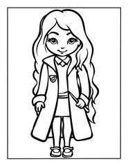 Luna Lovegood Coloring Page