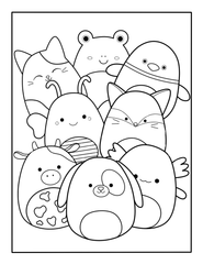 Squishmallows Coloring Page