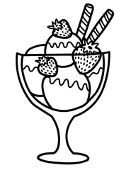 Sundae Coloring Page