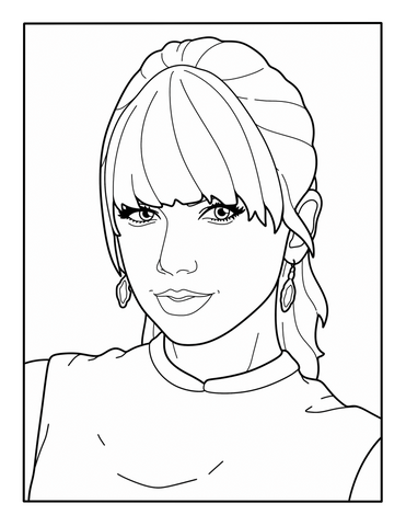 Taylor Swift Coloring Page