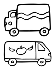 Trucks Coloring Page