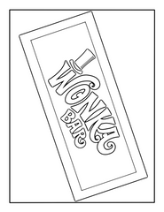 Wonka Bar Coloring Page