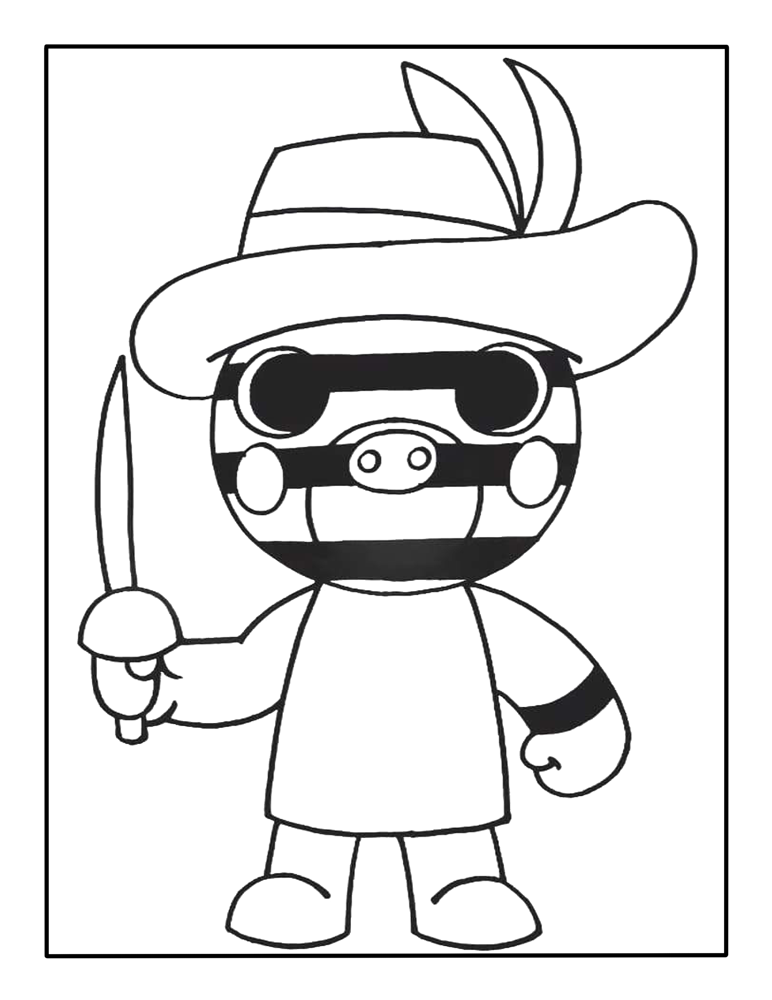Roblox Coloring Page – Kimmi The Clown