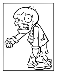 Zombie Coloring Page