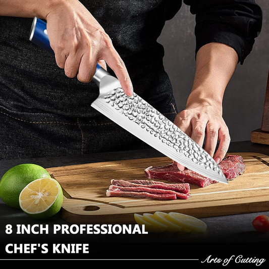 KD 8-Inch Chef's Knife: Precision Cutting with Black Pakkawood Handle –  Knife Depot Co.