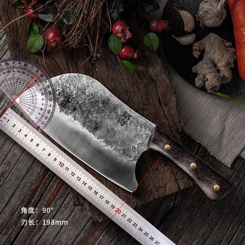 Handmade Forged Stainless Steel Kitchen Meat Knife