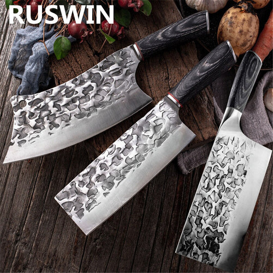 KD Forged Boning Knife Handmade Meat Cleaver Japanese High Carbon