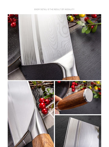 Professional Damascus Steel Blade Slicing Kitchen Knife