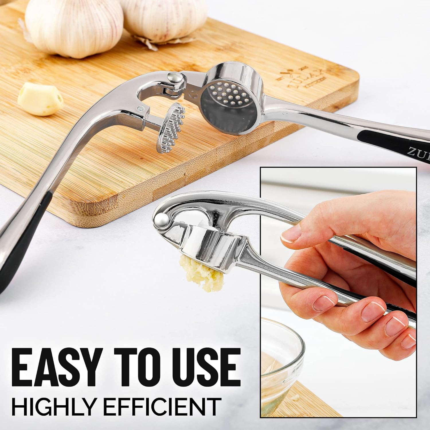 3pcs Stainless Steel Garlic Press, Manual Garlic Crusher, Multifunctional  Kitchen Household Garlic Masher, Garlic Peeler, Garlic Slicer, Manual  Garlic Grinder For Home, Garlic Presser, Stainless Steel Kitchen  Accessories, Manual Garlic Press, Kitchen